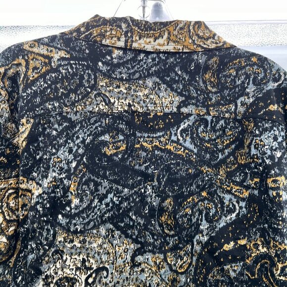 Christopher & Banks Women's Full Zip Jacket Multicolor Print Size Large - Picture 6 of 9